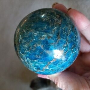 Beautiful Apatite Crystal Sphere